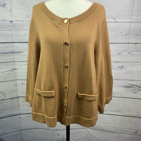 H&M Bell Sleeve/Hem Cardigan with Gold Buttons - Picture 1 of 6